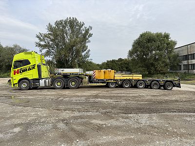 Podvalník Goldhofer pětinápravový