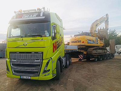 Přeprava stavebních strojů, zařízení a zemědělské techniky