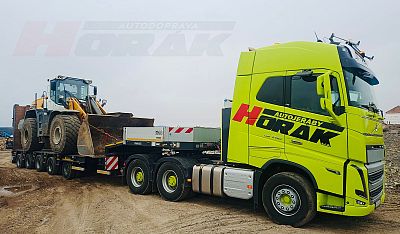 Přeprava stavebních strojů, zařízení a zemědělské techniky