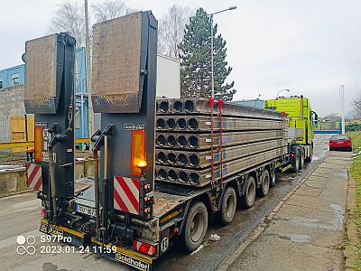 Přeprava stavebního materiálu