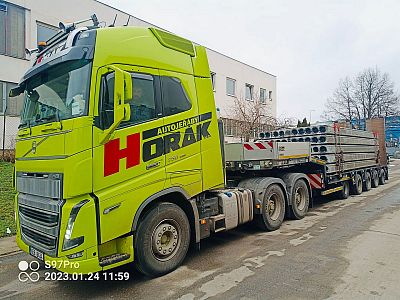 Přeprava stavebního materiálu