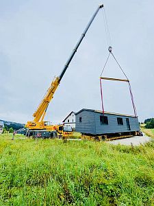 Transport modulových domů a mobilheimů